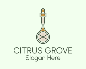 Citrus Extract Dropper logo design