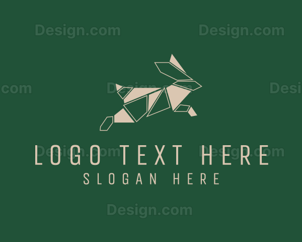 Geometric Rabbit Animal Logo