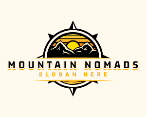 Compass Mountain Navigation logo design