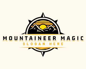 Compass Mountain Navigation logo design