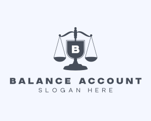 Legal Judiciary Scale  logo design