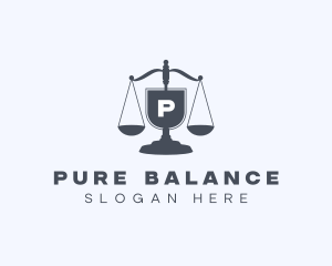 Legal Judiciary Scale  logo design