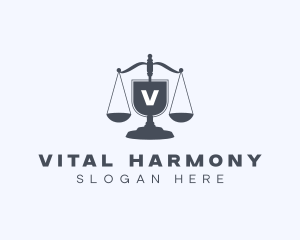 Legal Judiciary Scale  logo design