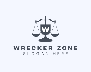 Legal Judiciary Scale  logo design