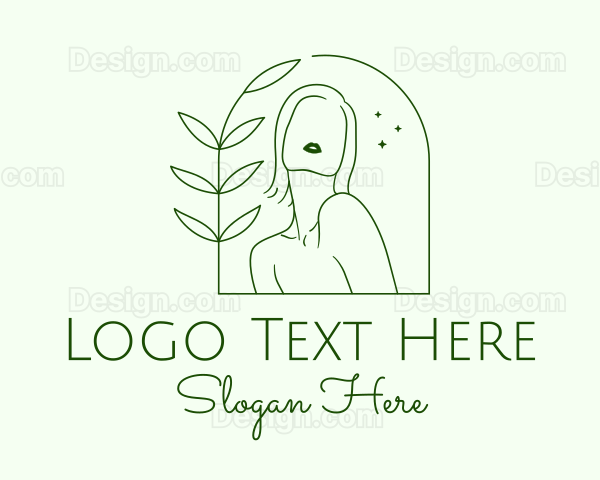 Minimalist Nature Woman Logo