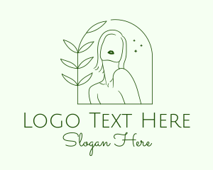 Minimalist Nature Woman logo