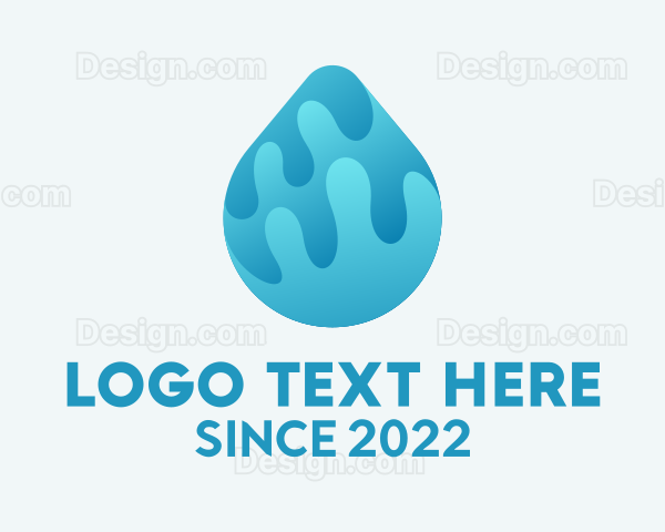 Plumbing Water Droplet Logo