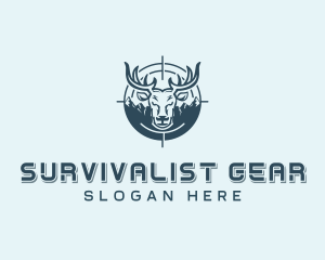 Survival Deer Hunting logo design