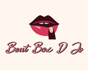 Lip Gloss Finger Mouth logo