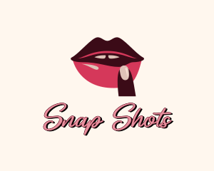 Lip Gloss Finger Mouth logo