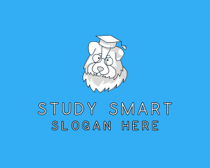 Pet Dog Graduate logo design