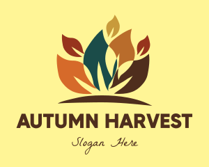 Falling Autumn Leaves logo