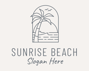 Ocean Beach Resort logo design