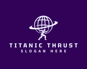 Atlas Titan Strength logo design