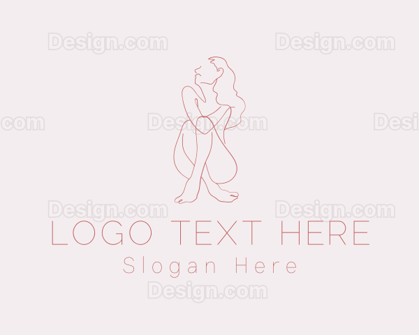 Sexy Nude Woman Logo