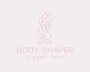 Sexy Nude Woman logo design