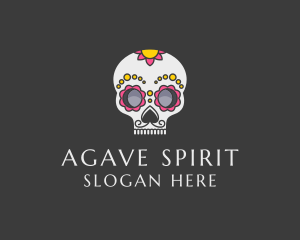 Festive Calavera Skull logo
