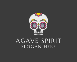 Festive Calavera Skull logo design