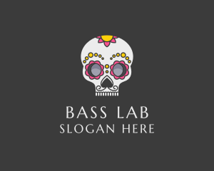 Festive Calavera Skull logo design