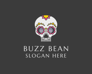 Festive Calavera Skull logo design