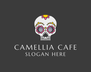 Festive Calavera Skull logo design