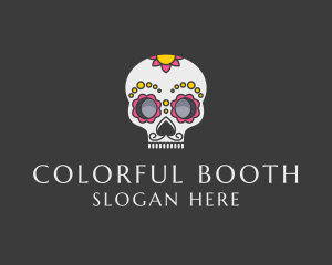 Festive Calavera Skull logo design