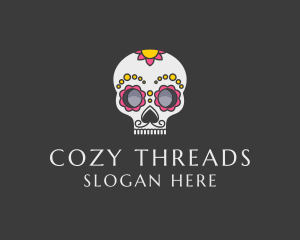 Festive Calavera Skull logo design