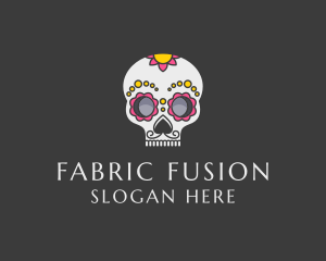 Festive Calavera Skull logo design