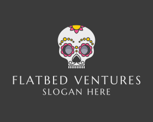 Festive Calavera Skull logo design