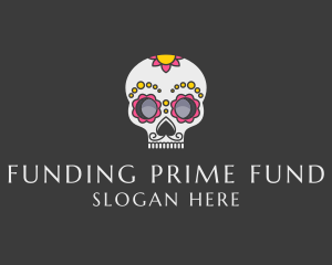 Festive Calavera Skull logo design