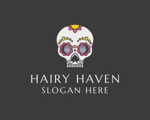 Festive Calavera Skull logo design