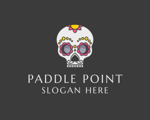 Festive Calavera Skull logo design