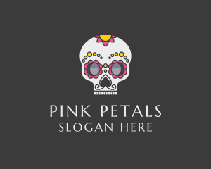 Festive Calavera Skull logo design