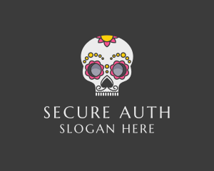 Festive Calavera Skull logo design