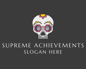 Festive Calavera Skull logo design