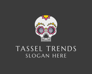 Festive Calavera Skull logo design