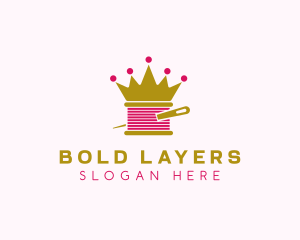 Gold Crown Yarn  logo design