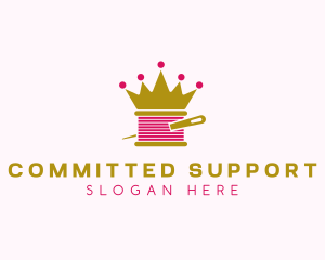 Gold Crown Yarn  logo design