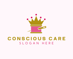 Gold Crown Yarn  logo design