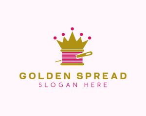 Gold Crown Yarn  logo design