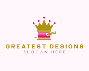 Gold Crown Yarn  logo design