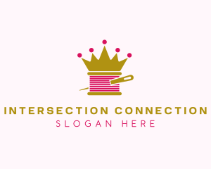 Gold Crown Yarn  logo design