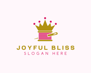 Gold Crown Yarn  logo design