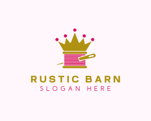 Gold Crown Yarn  logo design