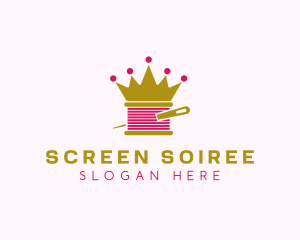 Gold Crown Yarn  logo design