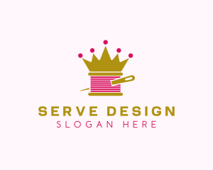 Gold Crown Yarn  logo design