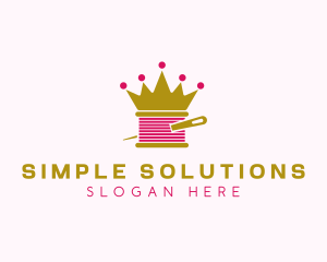 Gold Crown Yarn  logo design