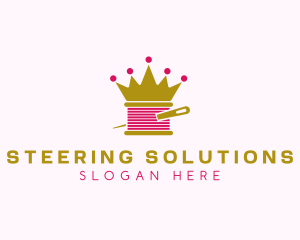 Gold Crown Yarn  logo design