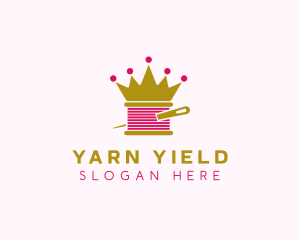 Gold Crown Yarn  logo design