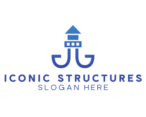 Lighthouse Tower Structure logo design